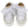 BabyWalker Βαπτιστικά παπούτσια Sneaker από μεταλιζέ ύφασμα Ασημί BW.4864